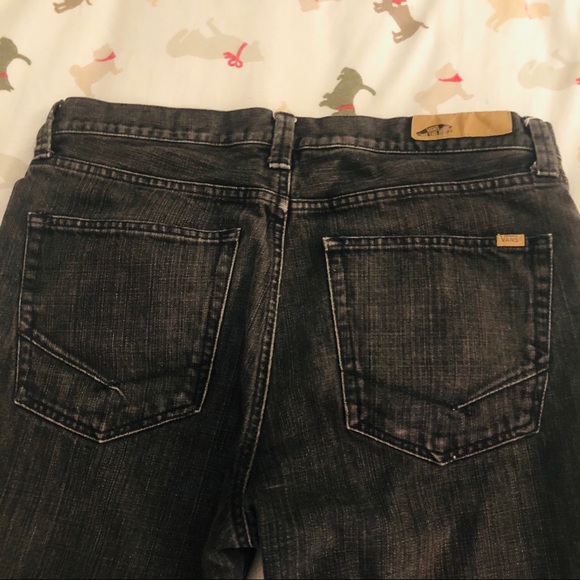 VINTAGE VANS Black Straight Leg Denim Jeans-34x34 - Picture 5 of 12